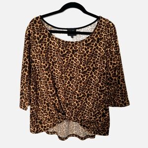 W5-XL-Leopard Print Women's Top